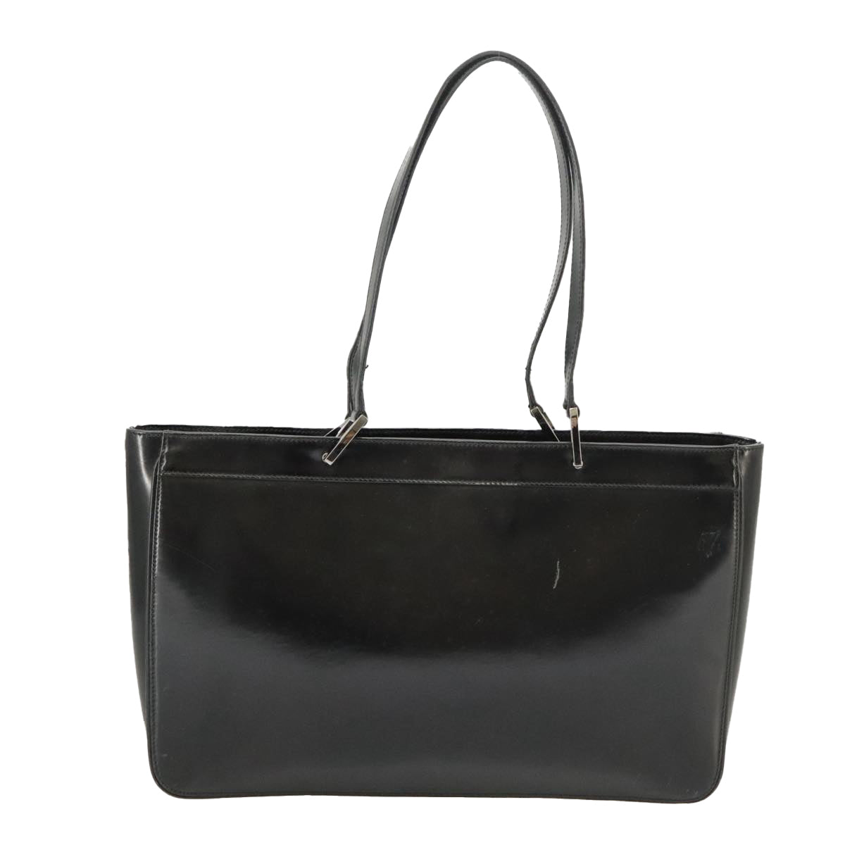 Gucci Black Patent Leather Tote Bag