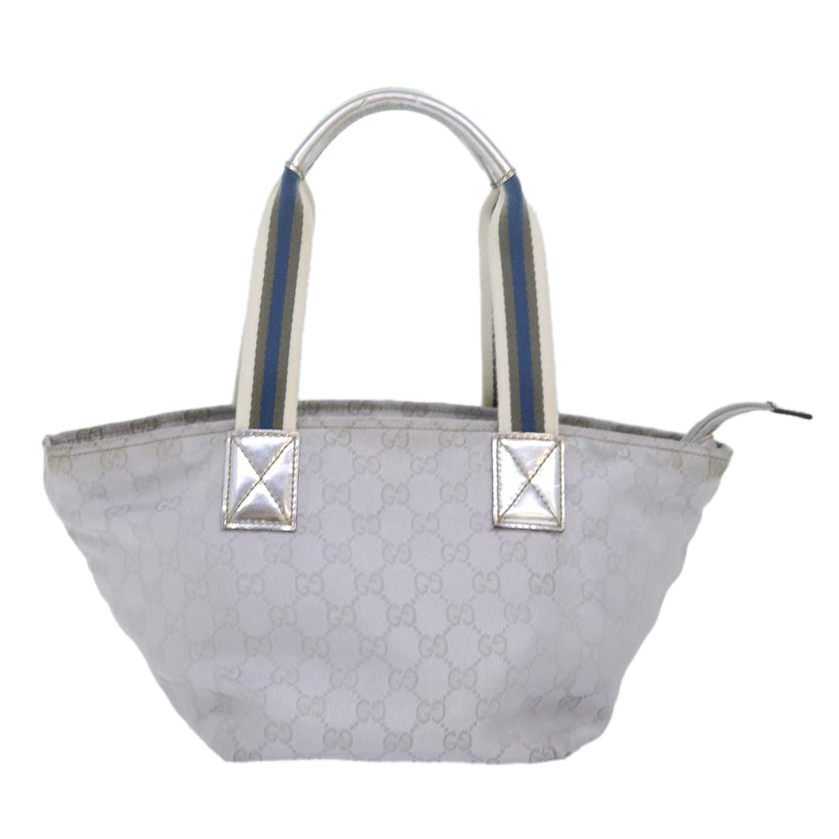 Gucci Gg Canvas Silver Canvas Tote Bag