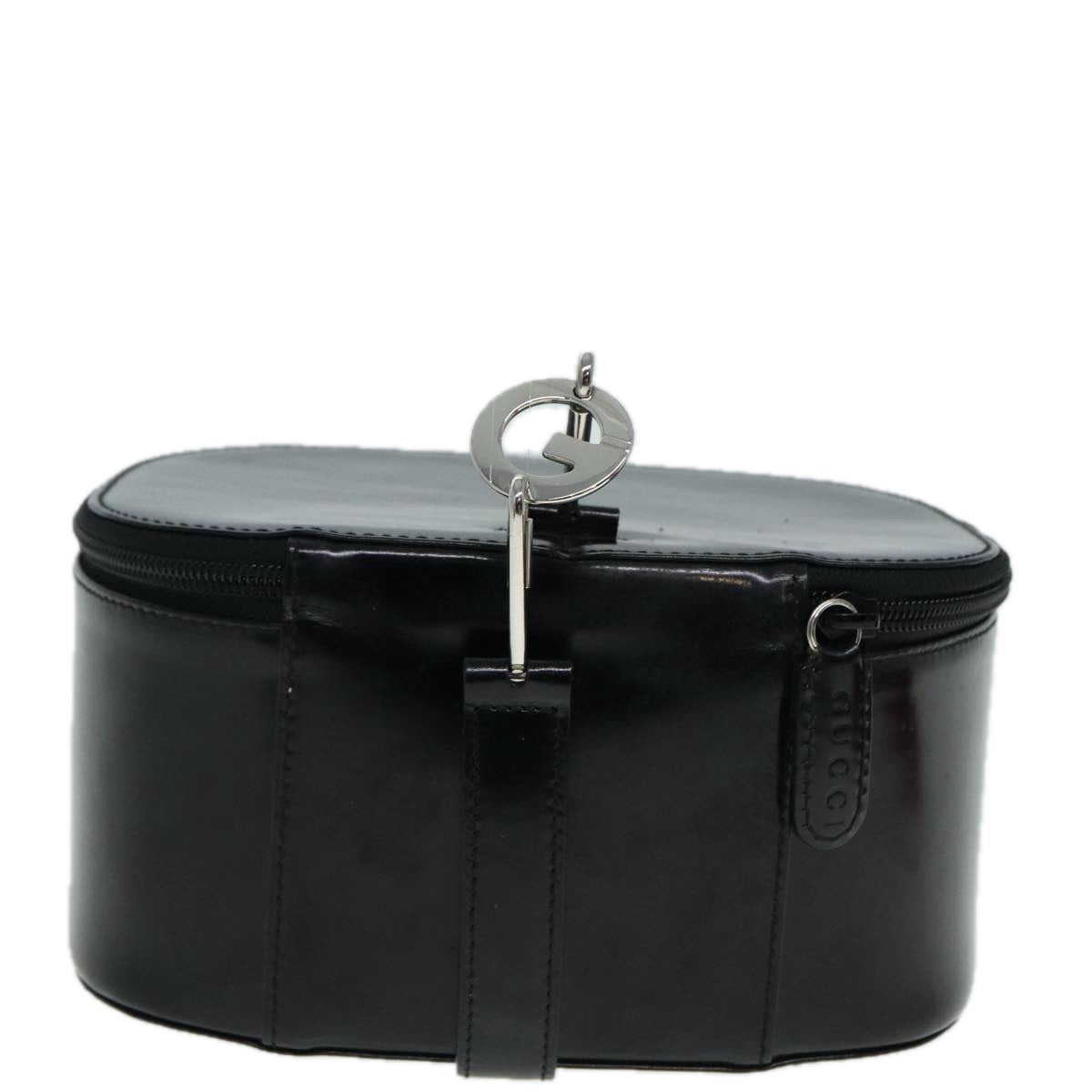 Gucci Vanity Black Leather Handbag