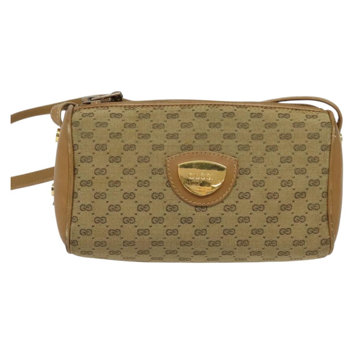 Gucci Gg Canvas Beige Canvas Shoulder Bag