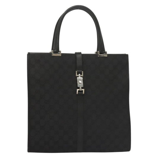 Gucci Jackie Black Canvas Tote Bag
