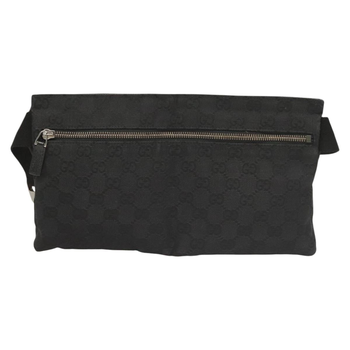Gucci Gg Canvas Black Canvas Shoulder Bag