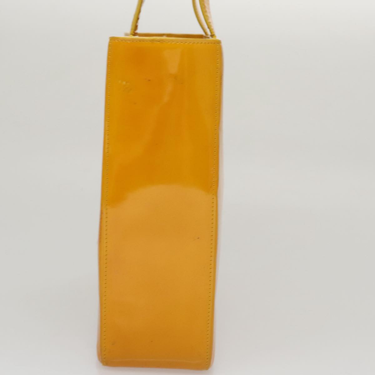 Chanel Shopping Yellow Patent Leather Tote Bag