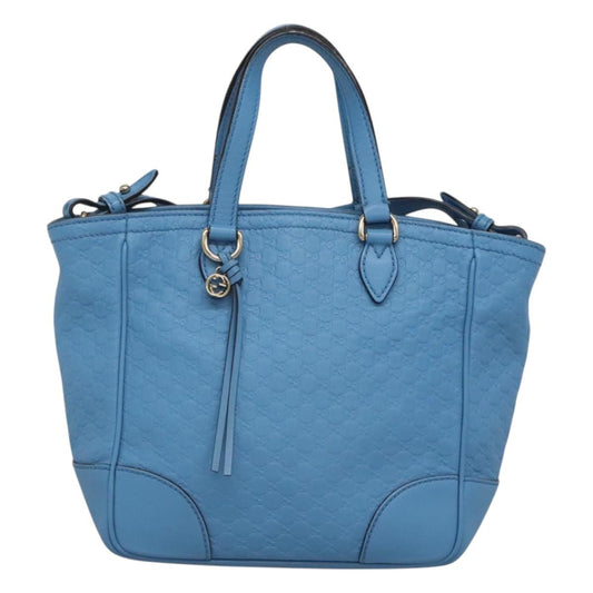 Gucci Micro Guccissima Blue Leather Handbag