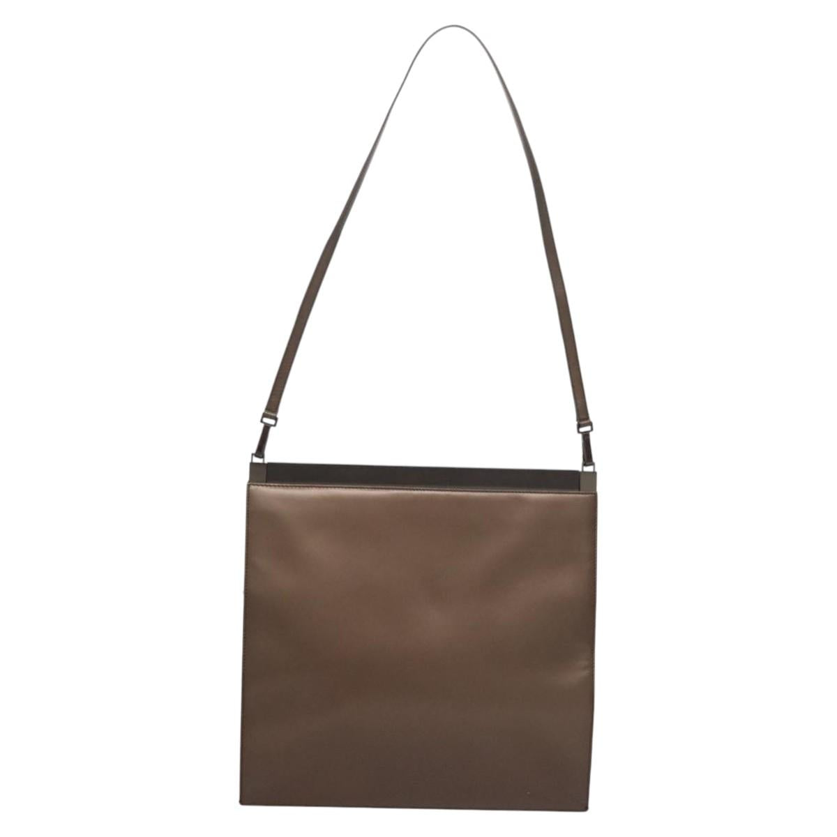 Gucci Jackie Brown Leather Shoulder Bag