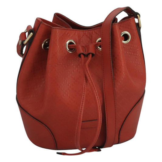 Gucci Diamante Orange Leather Shoulder Bag