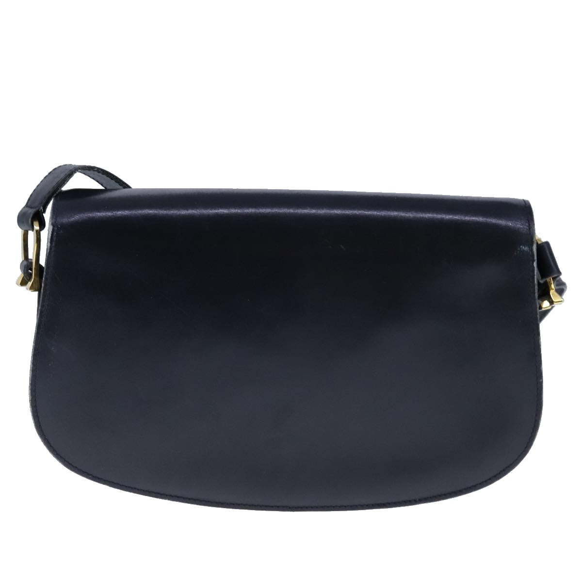 Gucci Horsebit Navy Leather Shoulder Bag