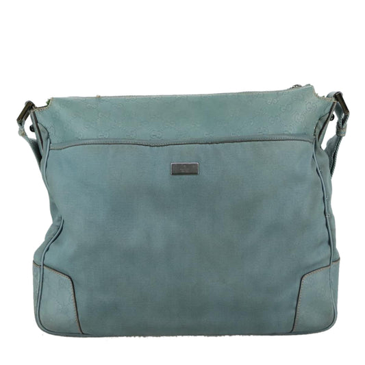 Gucci Gg Canvas Turquoise Canvas Shoulder Bag