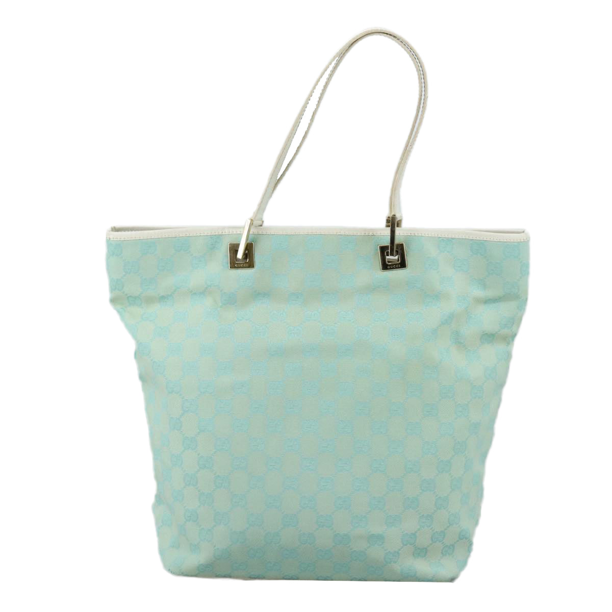 Gucci Gg Canvas Blue Canvas Tote Bag