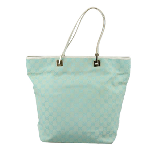 Gucci Gg Canvas Blue Canvas Tote Bag