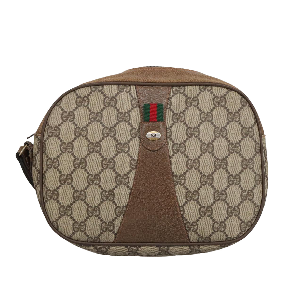 Gucci Sherry Beige Canvas Clutch Bag