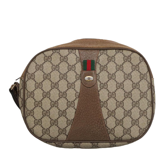 Gucci Sherry Beige Canvas Clutch Bag