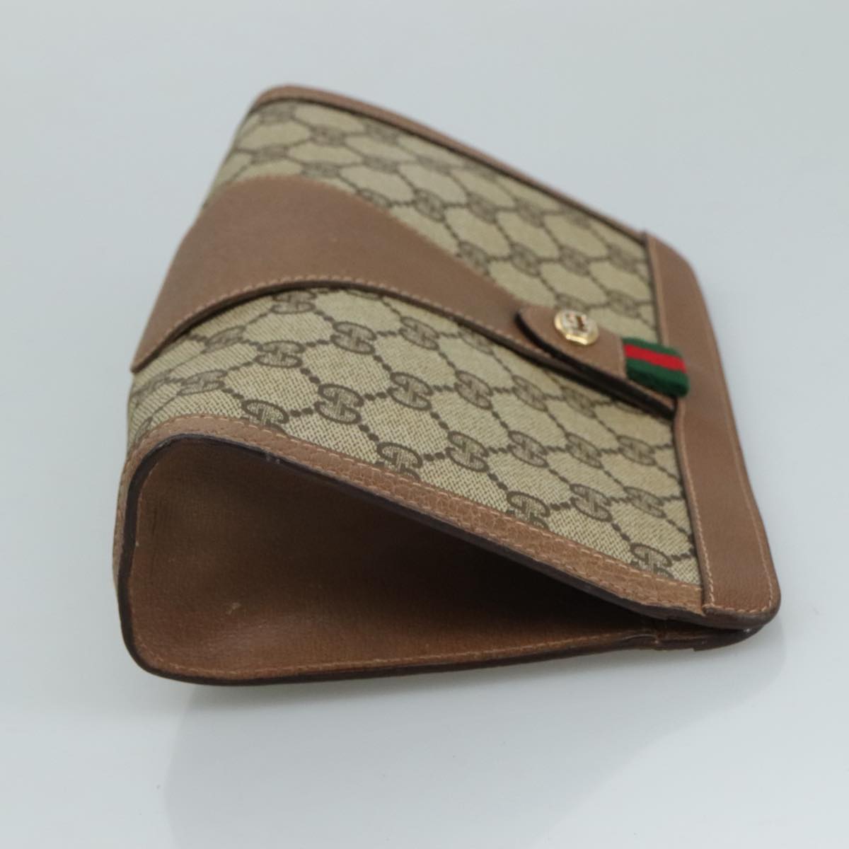 Gucci Gg Canvas Beige Canvas Clutch Bag