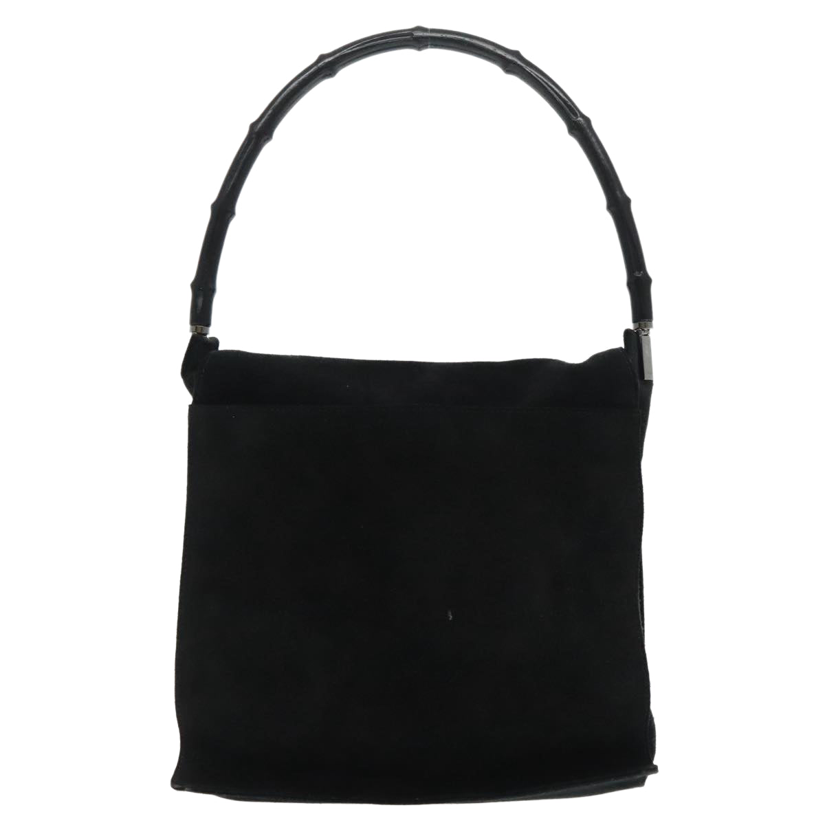 Gucci Bamboo Black Suede Shoulder Bag