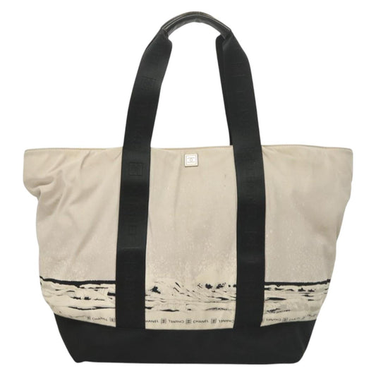 Chanel Sport Line White Nylon Tote Bag
