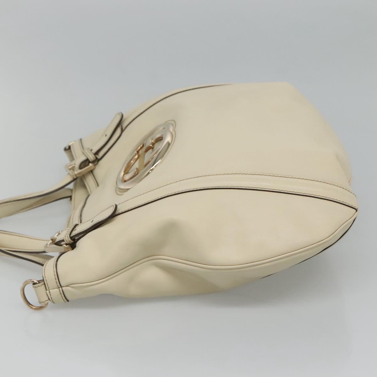 Gucci Interlocking G Beige Leather Tote Bag