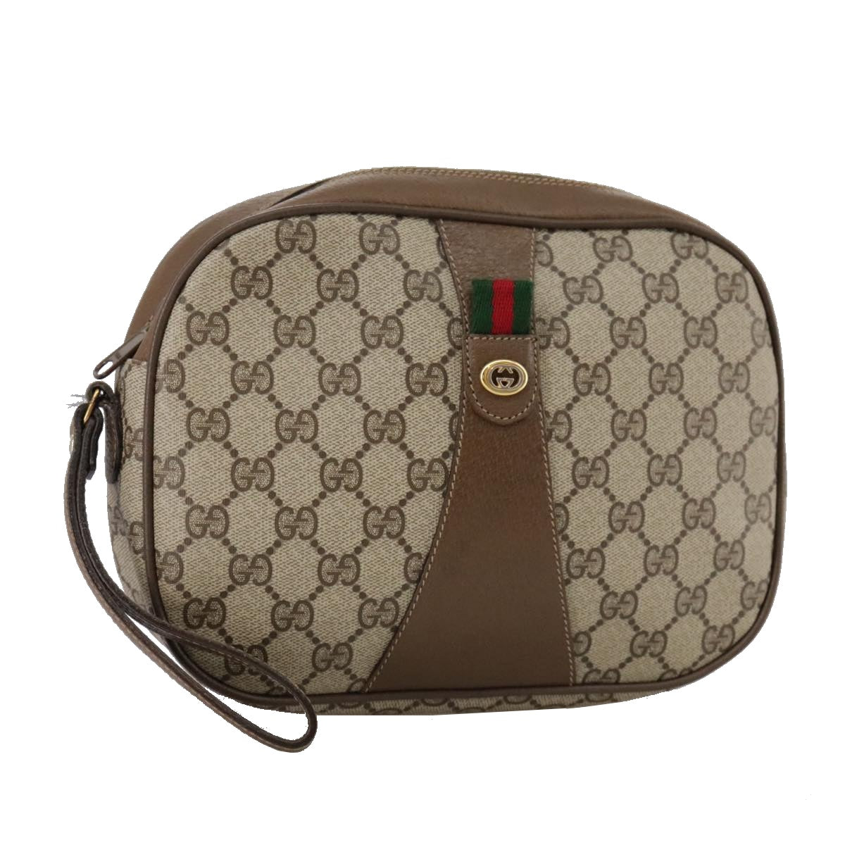 Gucci Gg Canvas Beige Canvas Clutch Bag