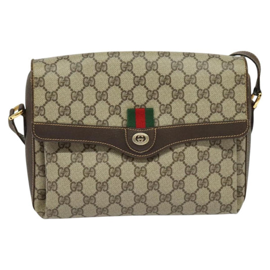 Gucci Ophidia Beige Canvas Shoulder Bag