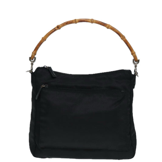 Gucci Bamboo Black Synthetic Handbag