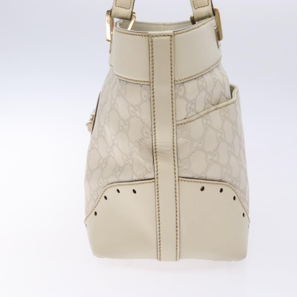 Gucci Guccissima White Leather Tote Bag
