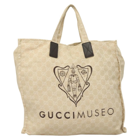 Gucci Gg Canvas Beige Canvas Tote Bag