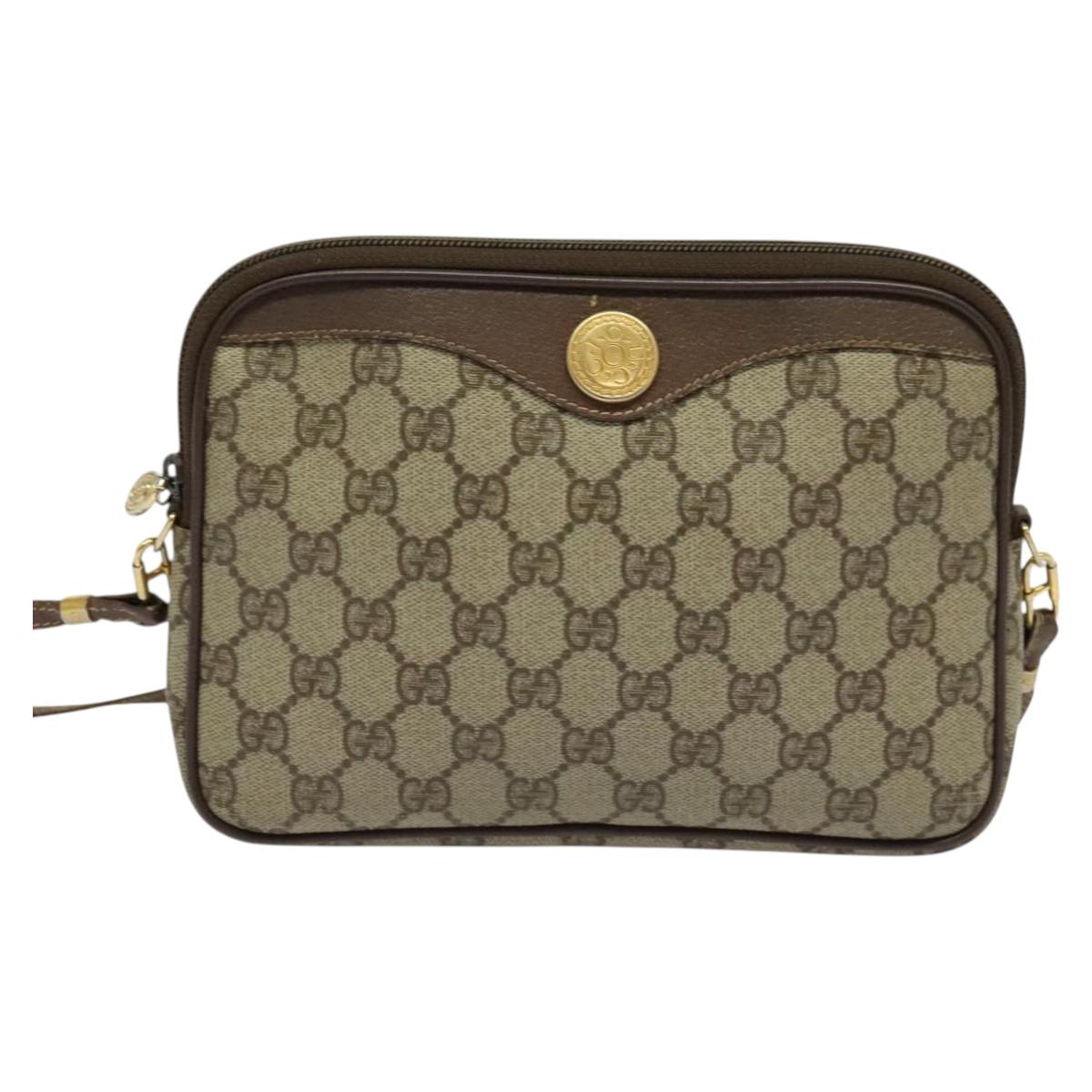 Gucci Gg Canvas Beige Canvas Shoulder Bag