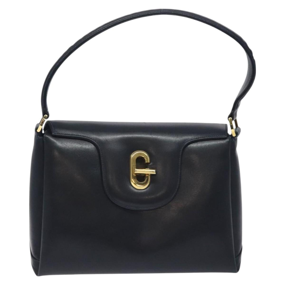 Gucci Navy Leather Handbag
