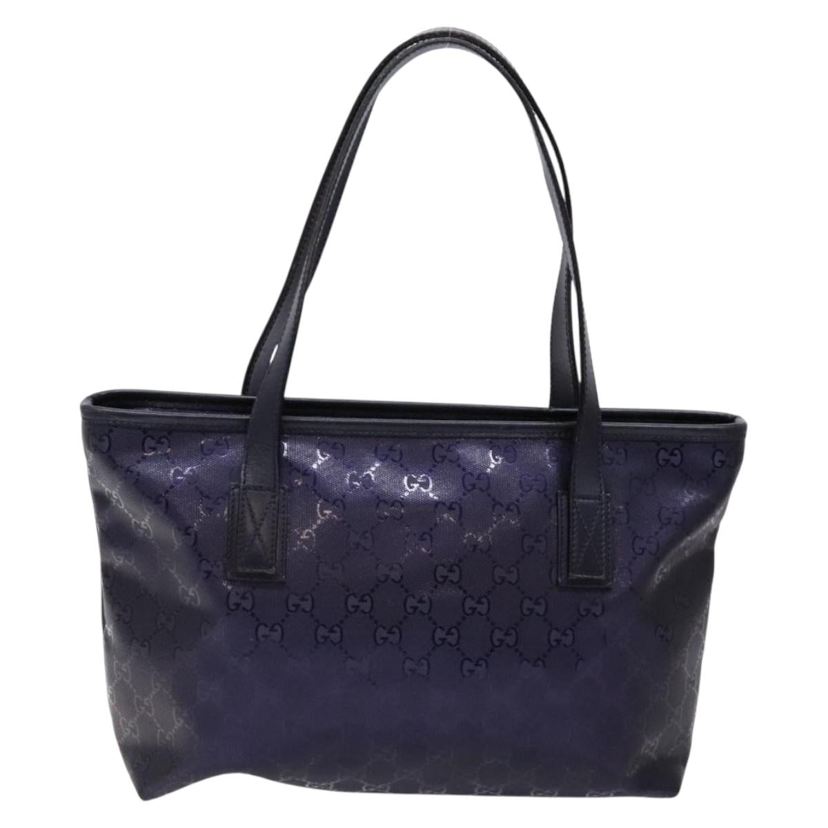 Gucci Gg Imprimé Navy Canvas Tote Bag