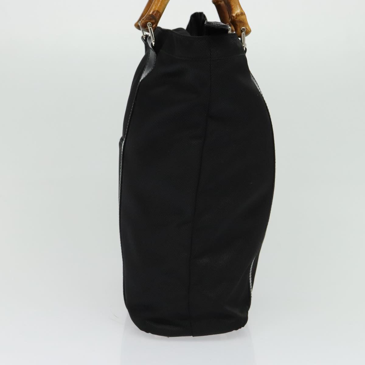 Gucci Bamboo Black Nylon Tote Bag