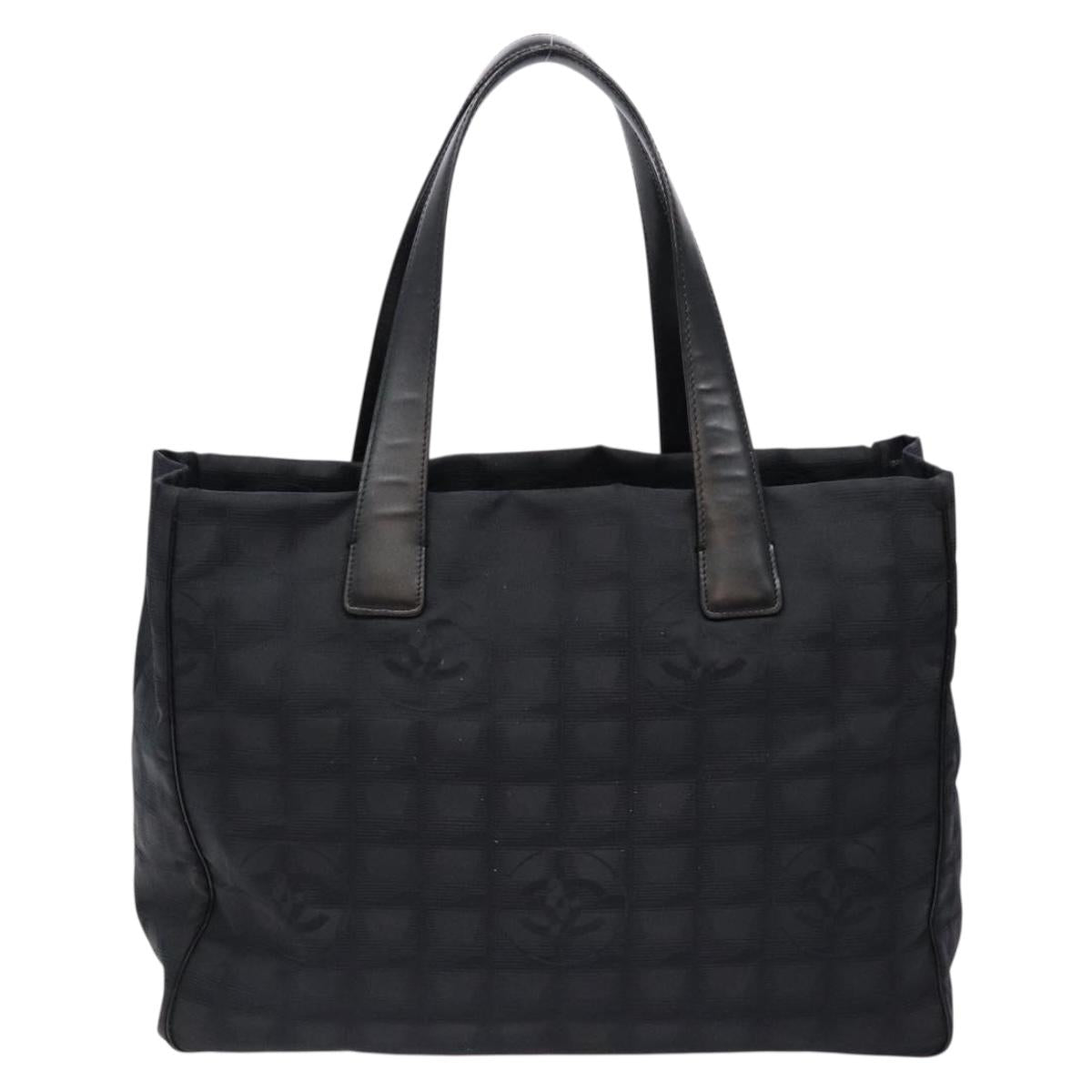 Chanel Travel Line Black Nylon Tote Bag