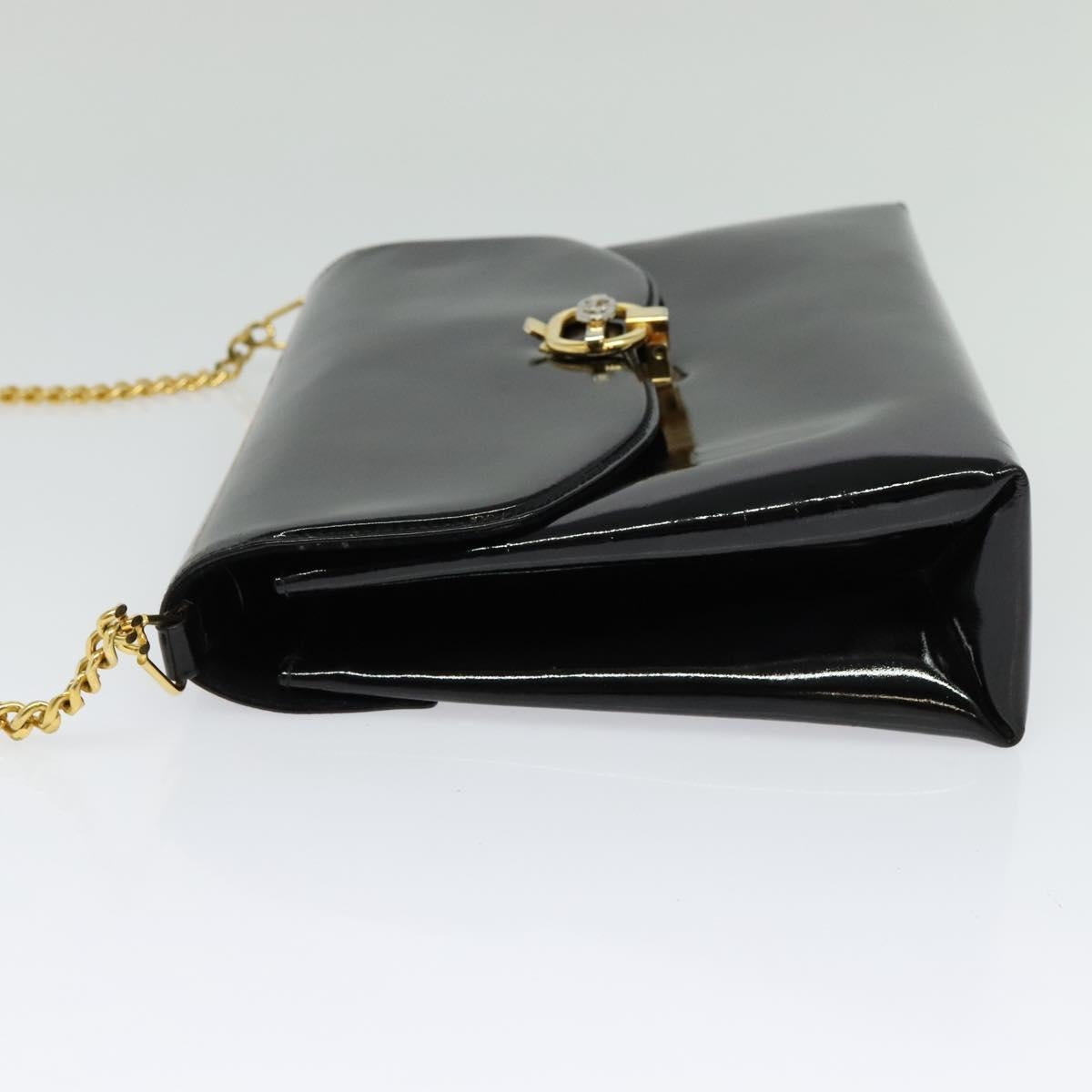Gucci Black Patent Leather Shoulder Bag