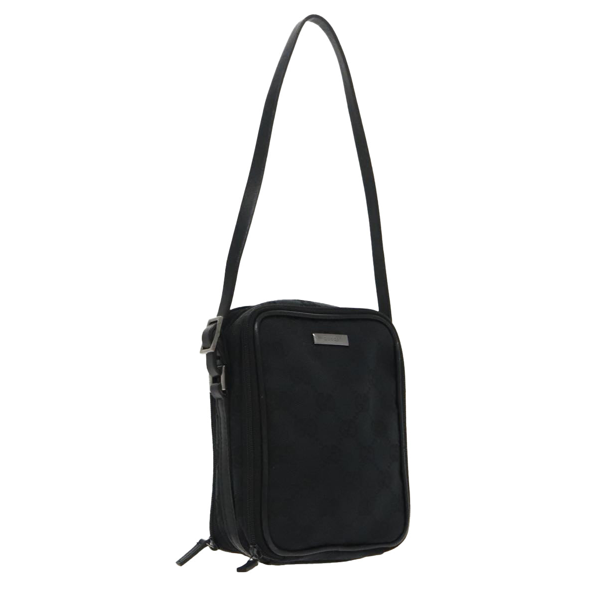 Gucci Black Canvas Shoulder Bag