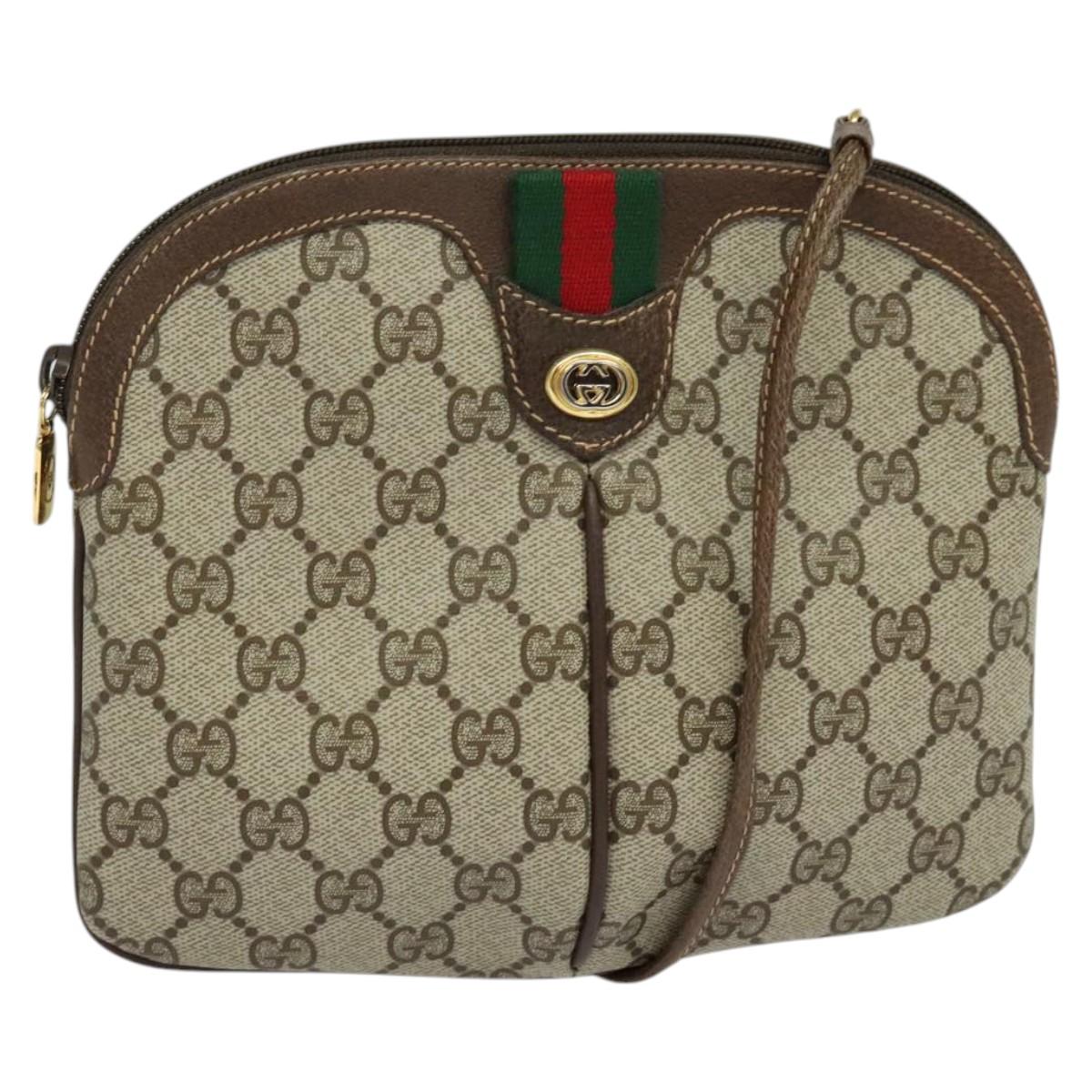 Gucci Ophidia Beige Canvas Shoulder Bag