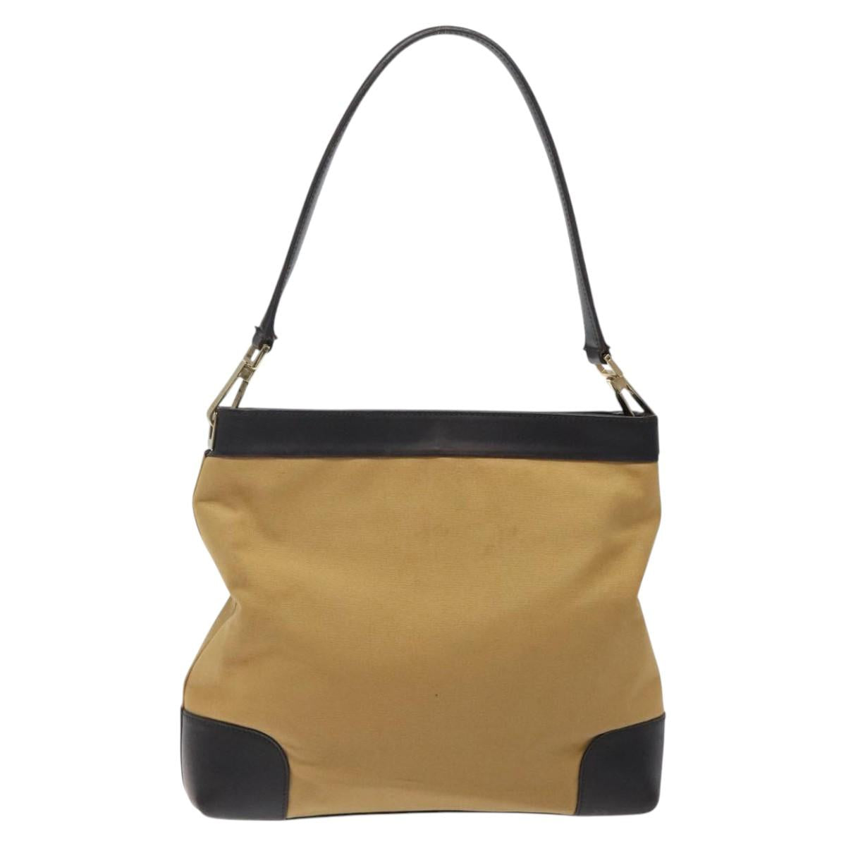 Gucci Sherry Beige Canvas Shoulder Bag