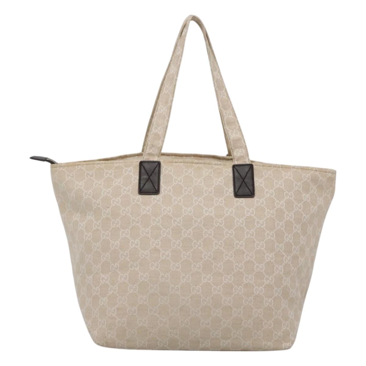 Gucci Gg Canvas Beige Canvas Tote Bag