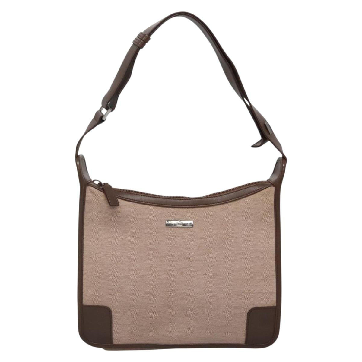 Gucci Brown Canvas Shoulder Bag