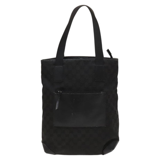 Gucci Gg Canvas Black Canvas Tote Bag