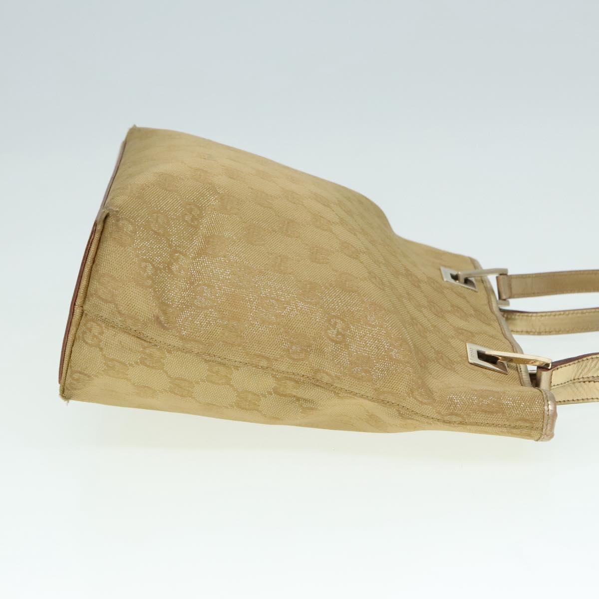 Gucci Gg Canvas Gold Canvas Tote Bag