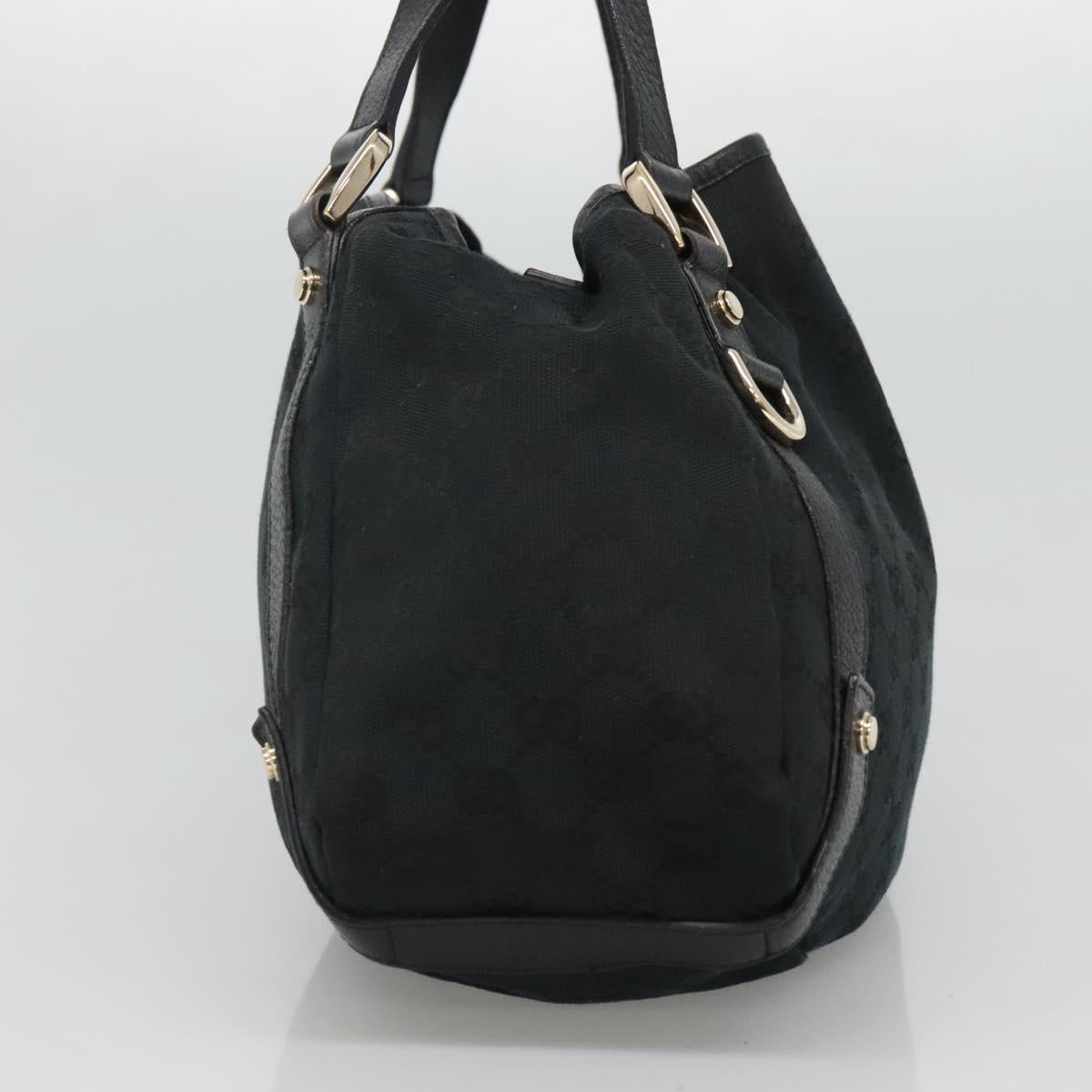 Gucci Abbey Black Canvas Tote Bag
