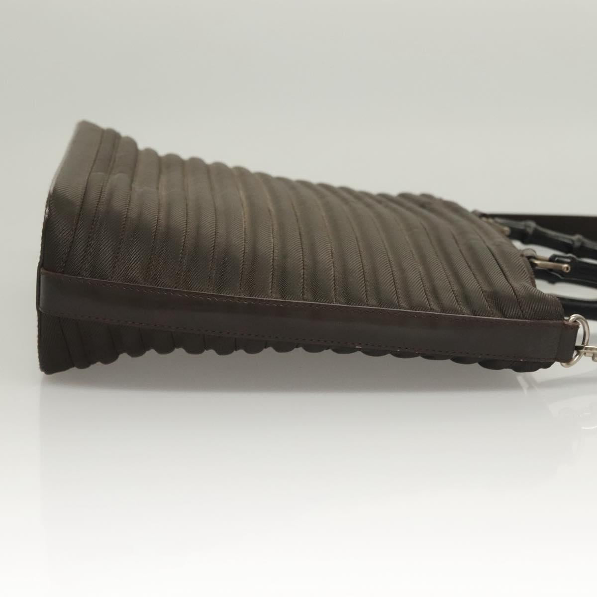 Gucci Bamboo Brown Nylon Tote Bag