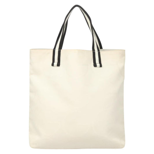 Gucci White Canvas Tote Bag