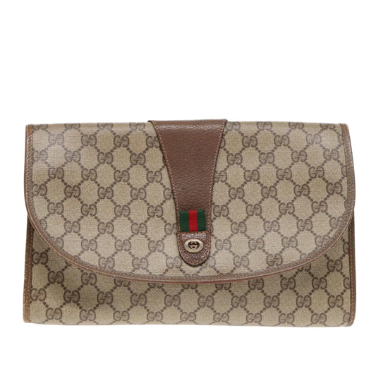 Gucci Beige Canvas Clutch Bag