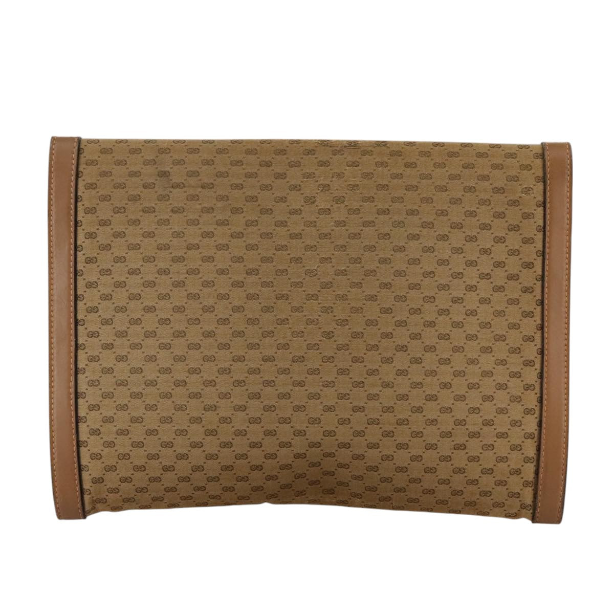 Gucci Micro Small Gg Canvas Beige Canvas Clutch Bag