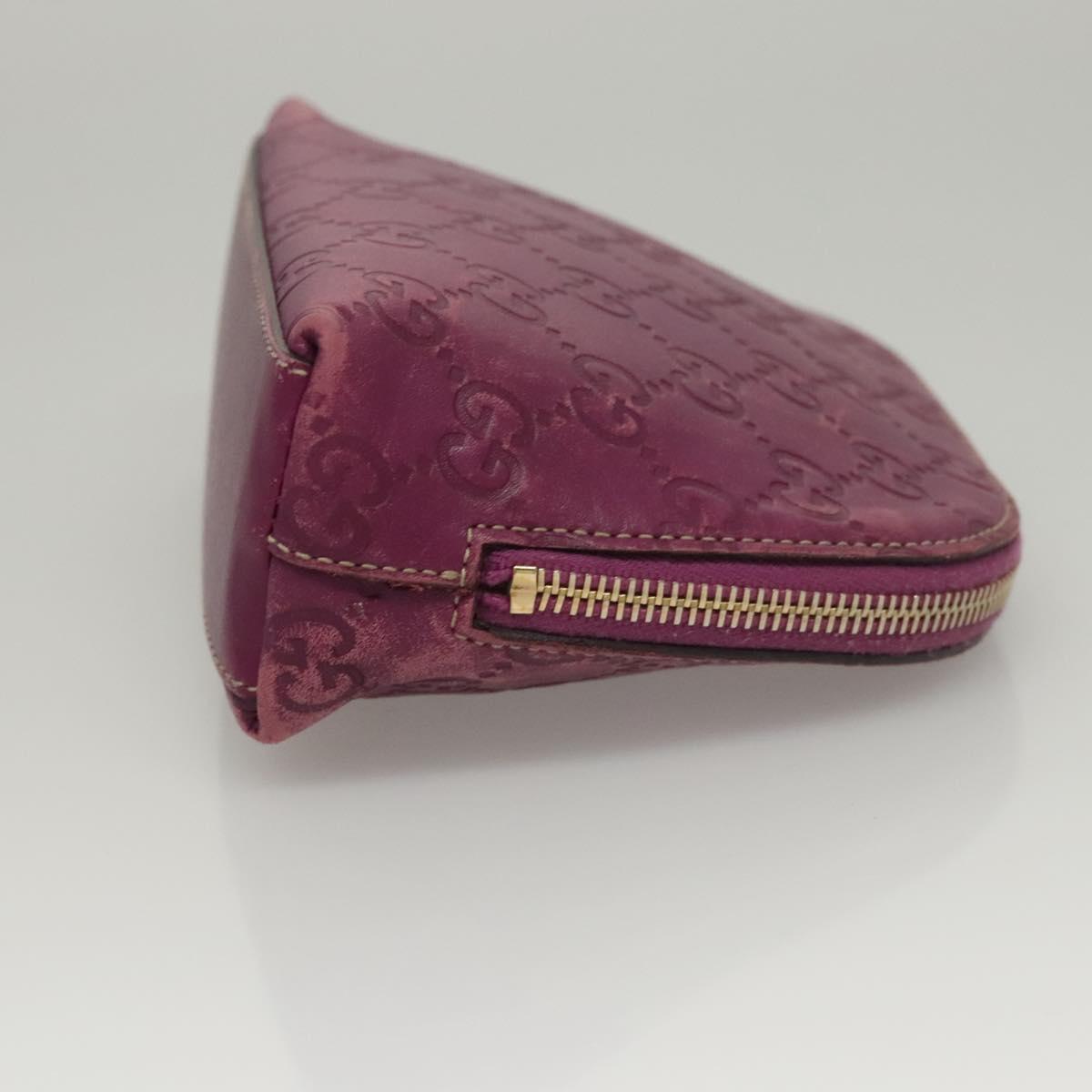 Gucci Guccissima Purple Canvas Clutch Bag