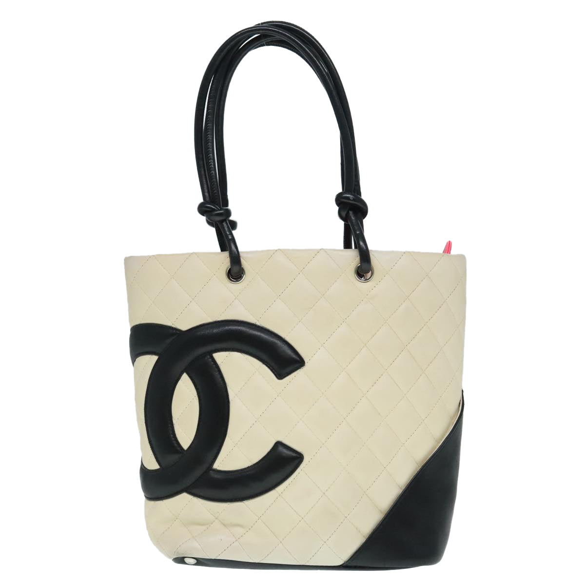 Chanel Cambon Line Beige Leather Tote Bag