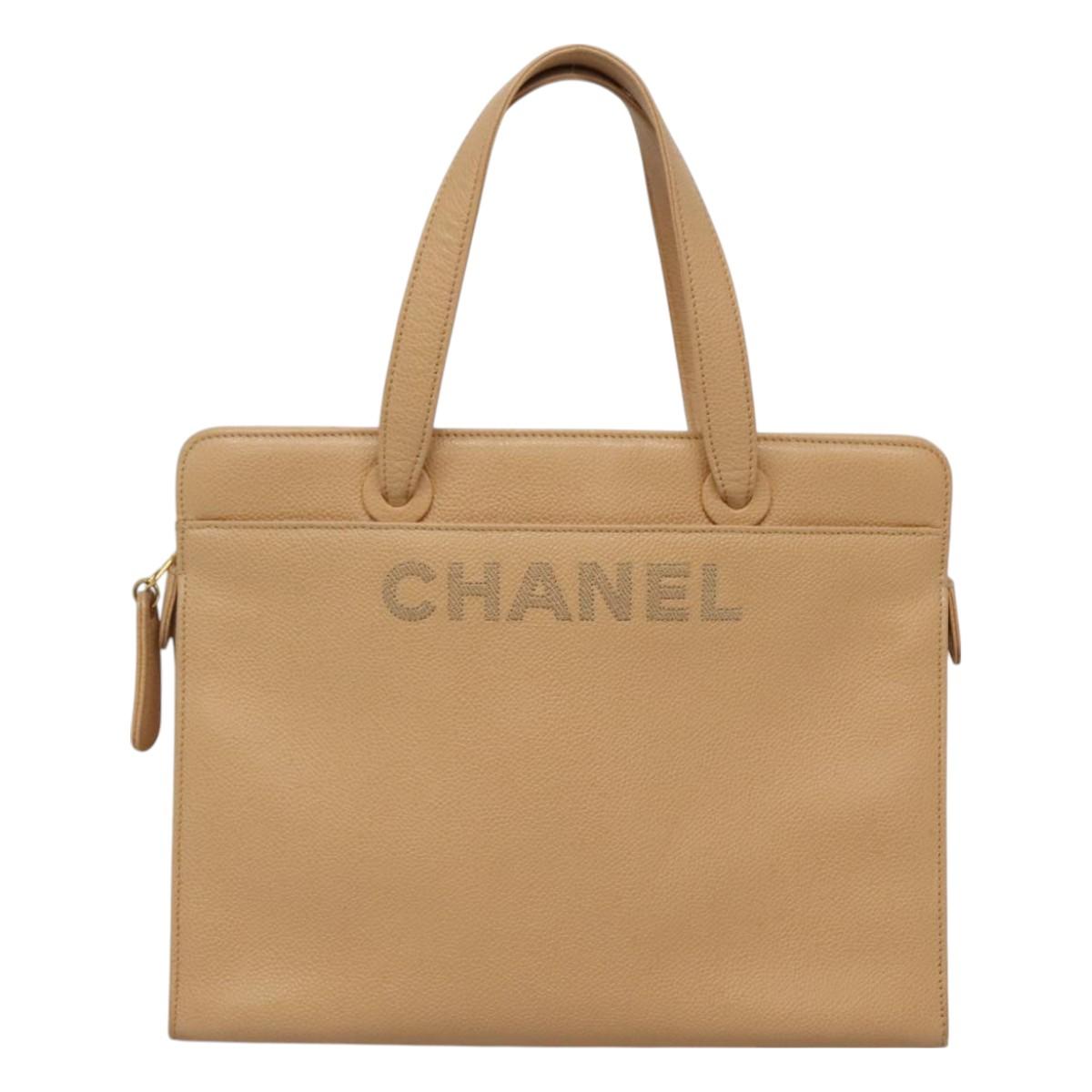 Chanel Chanel Beige Leather Tote Bag