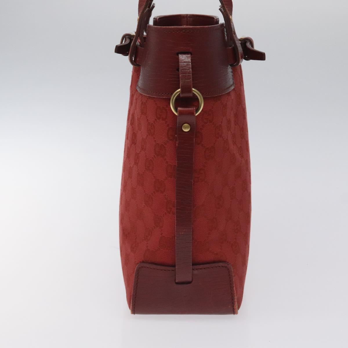 Gucci Gg Canvas Red Canvas Tote Bag