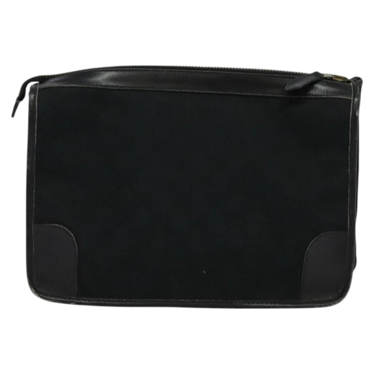 Gucci Black Canvas Clutch Bag