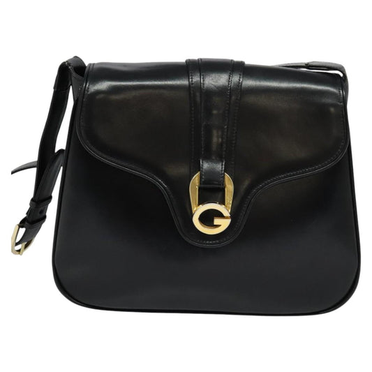 Gucci Black Leather Shoulder Bag