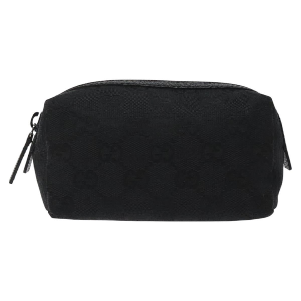 Gucci Gg Canvas Black Canvas Clutch Bag